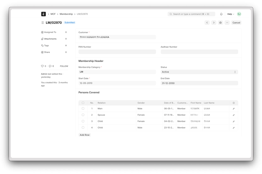 Membership Management